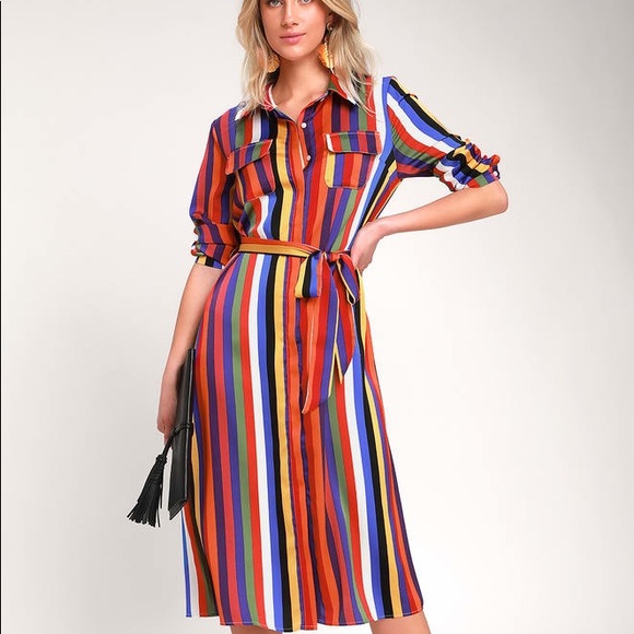 lulus rainbow dress